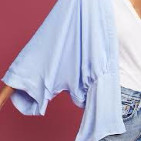 Anthro Kimono in Lilac/Pale Blue - Picture 3 of 5