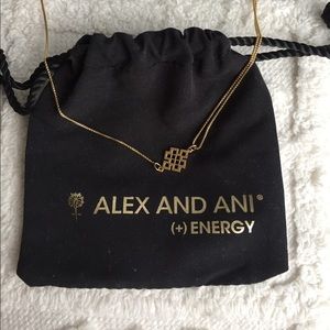 Alex & Ani endless knot pull chain necklace