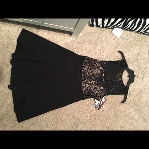 Black Lace Top Dress