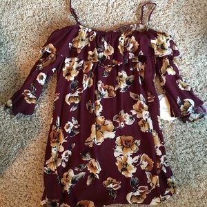 Off the Shoulder Long Sleeve Top