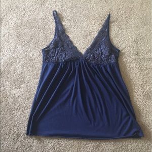 Damsel Urban Outfitters blue lace tank