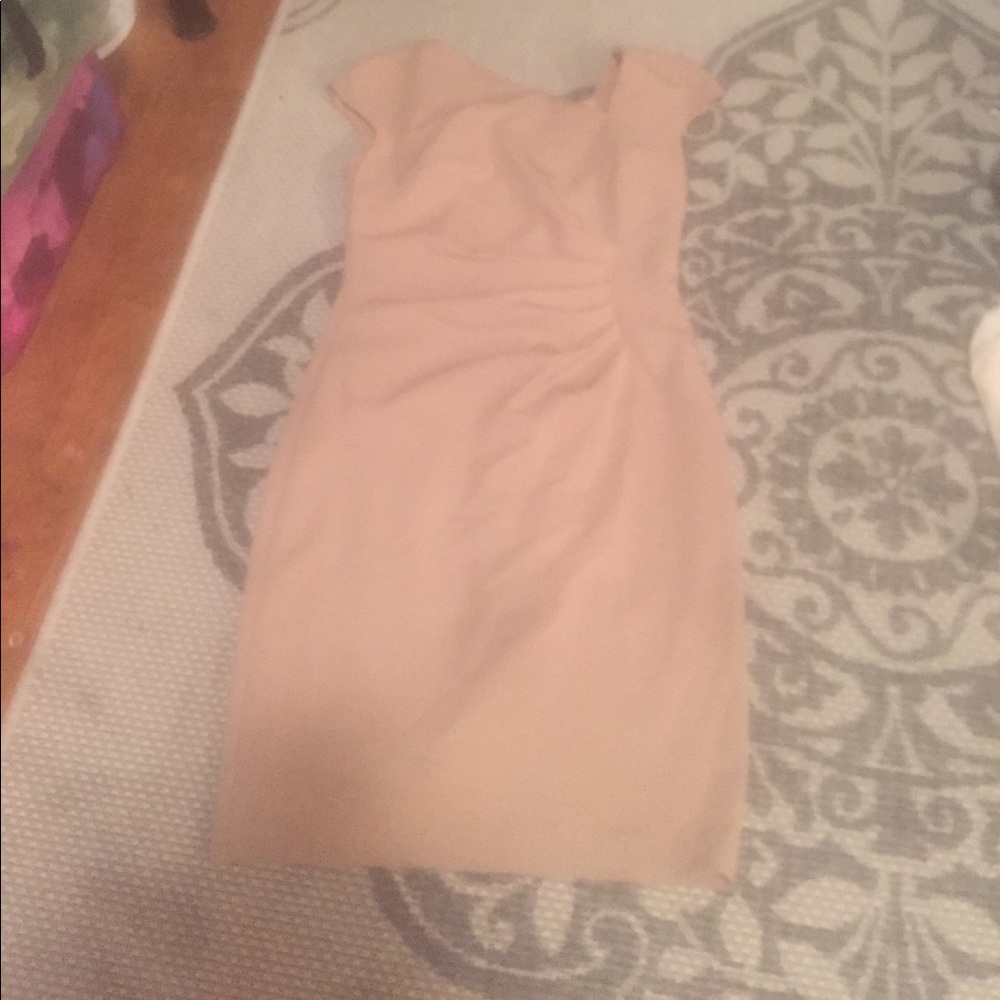 Beige work dress
