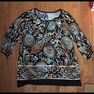 Blouse with paisley design