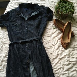 Ann Taylor Denim Shirt Dress