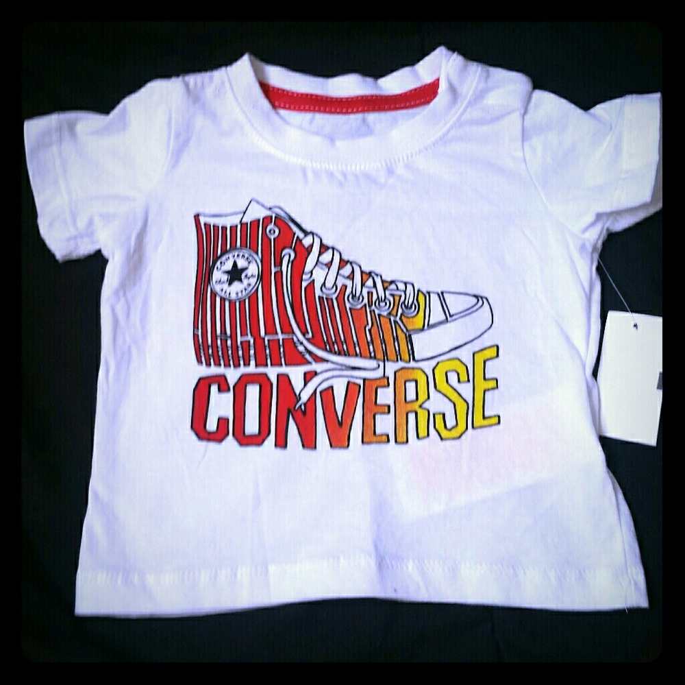 NEW infant baby Converse tee shirt