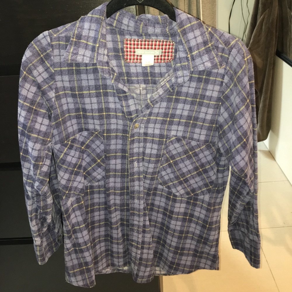 Urban renewal Blue vintage flannel