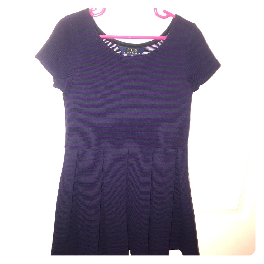 Plum and Forest Green Polo Dress