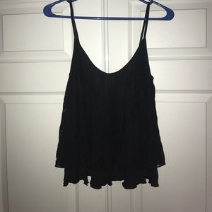 Black Lace Tank Top