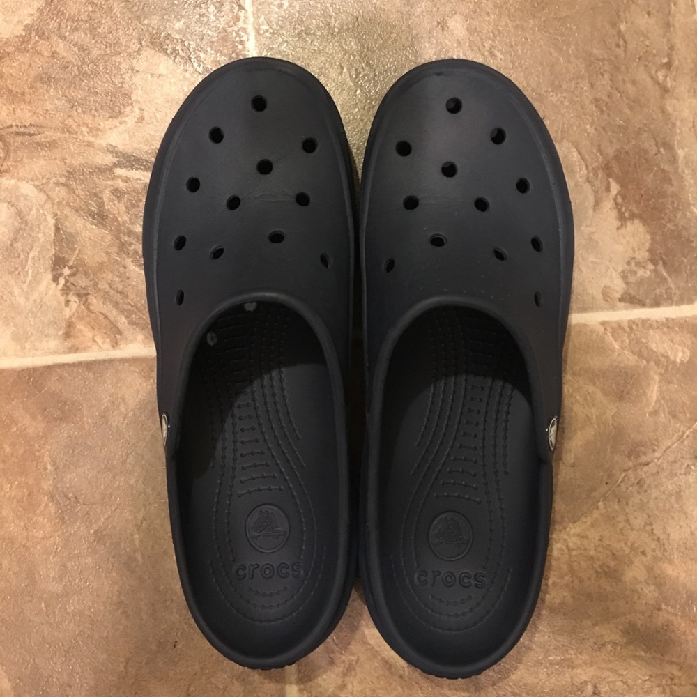 Navy blue Crocs size Men 10/Women 11