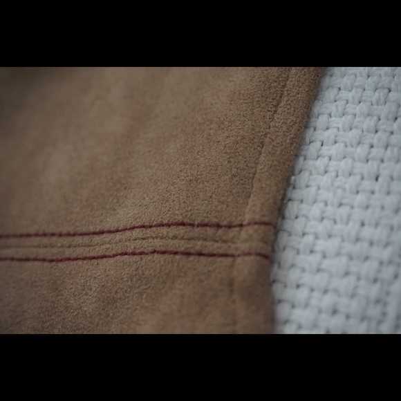 | CHLOE K | suede tank w/ maroon stitching - Picture 4 of 4