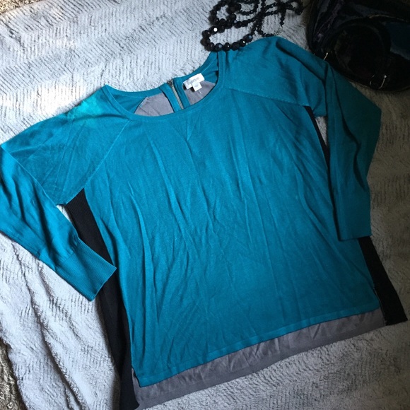 NWT Avenue Colorblock Sweater - Picture 1 of 3