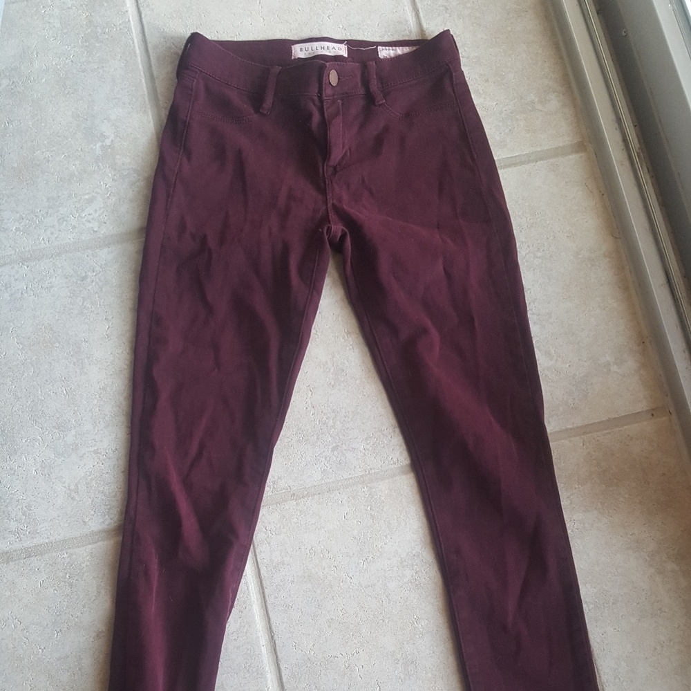 Bullhead Maroon Jeggings