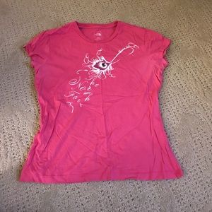 THE NORTH FACE pink tee