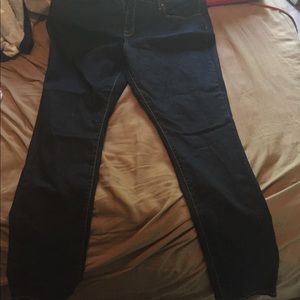 Dark wash boot cut jeans
