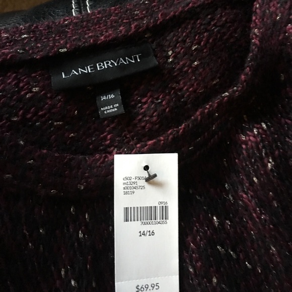 Lane Bryant sweater poncho - Picture 2 of 4