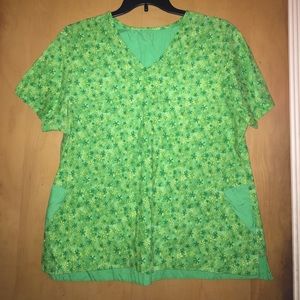 Green Scrub Top