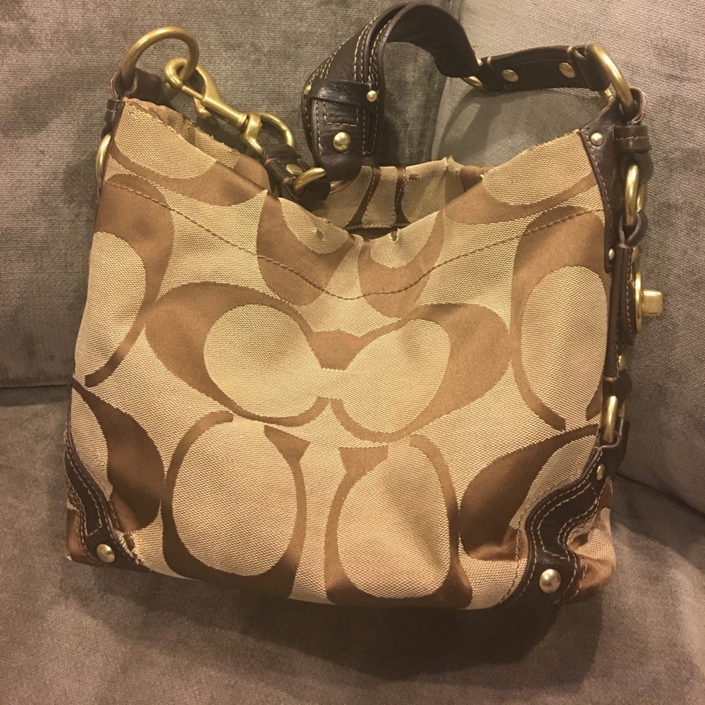 Coach Brown Shoulder Purse