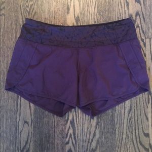 Lulu lemon running shorts