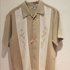 Havana Shirt Company tan and white