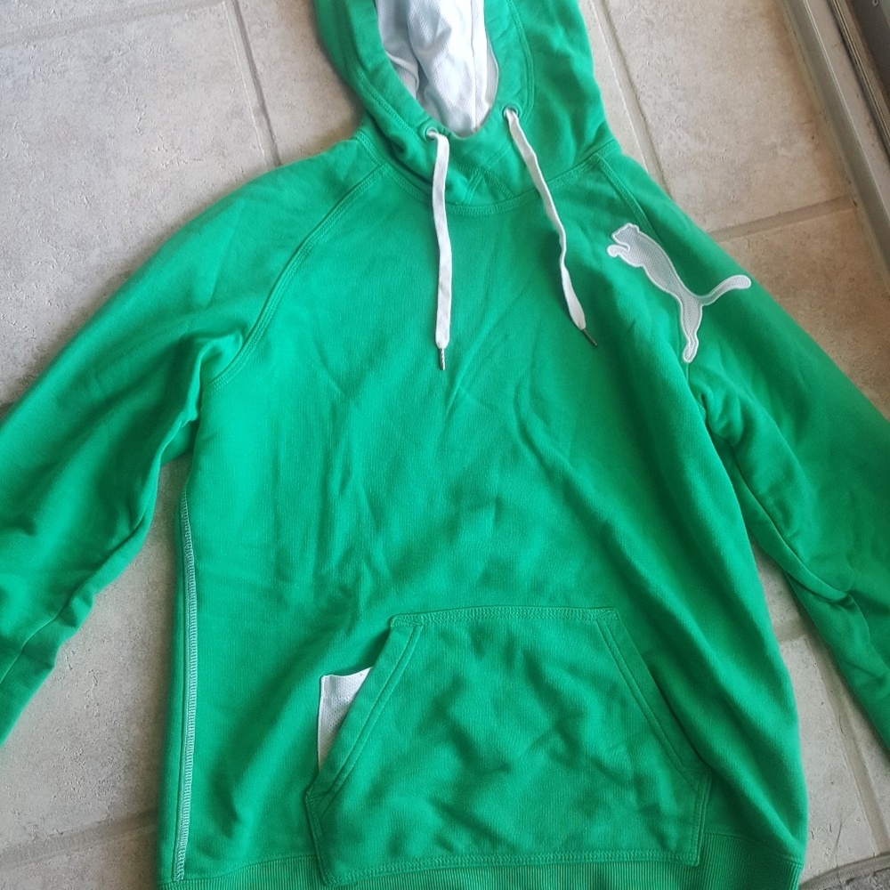 Green Puma Hoodie