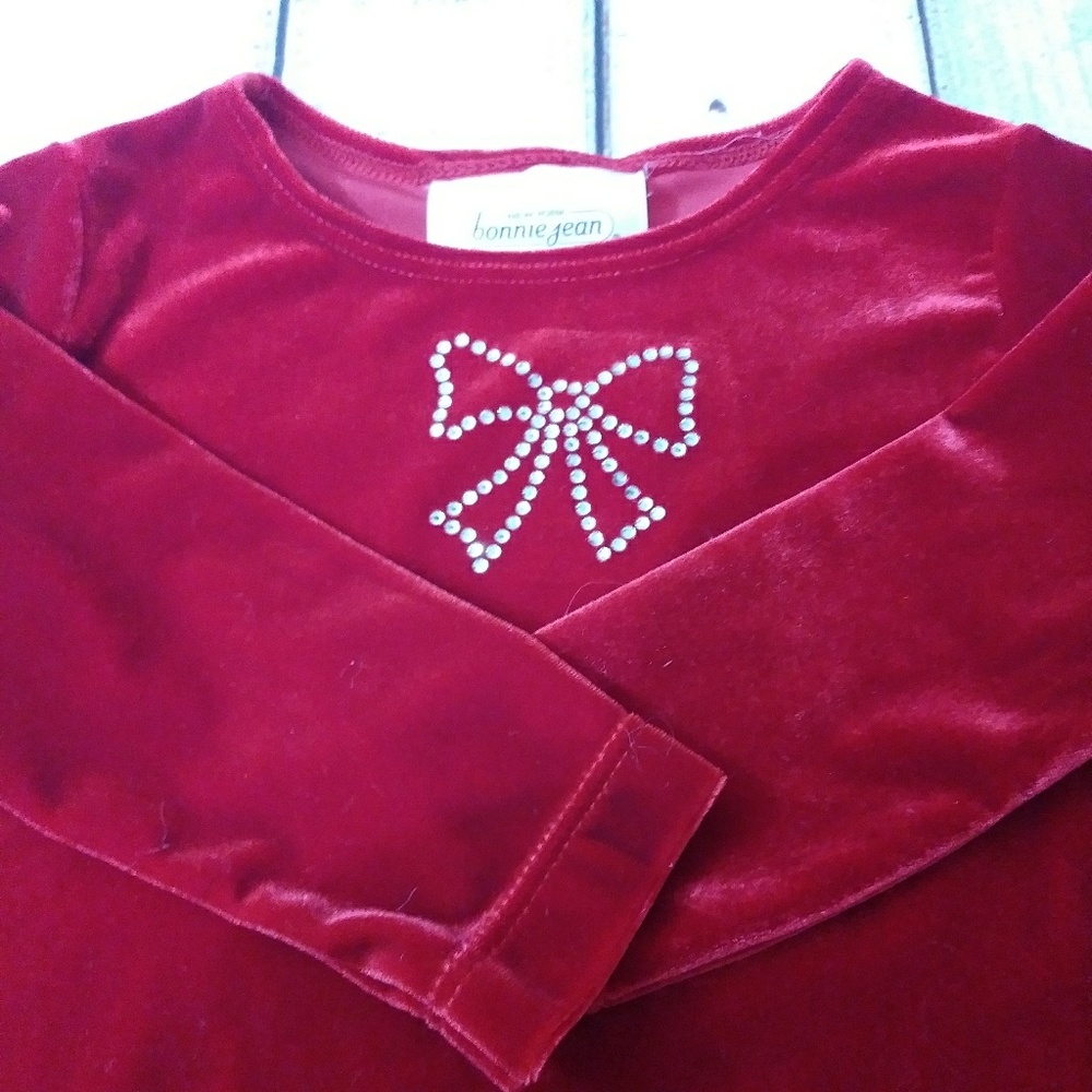 Red Christmas dress 2T