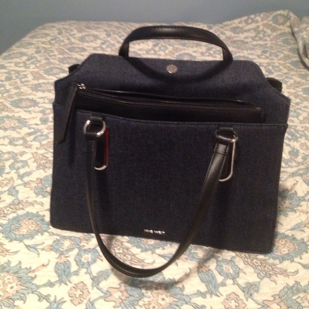 Partial Denim Purse