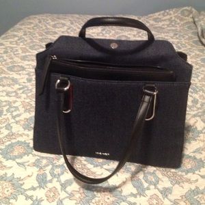 Partial Denim Purse