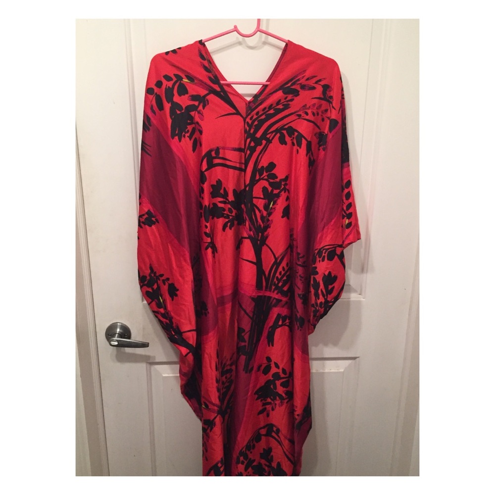 natori satin caftan