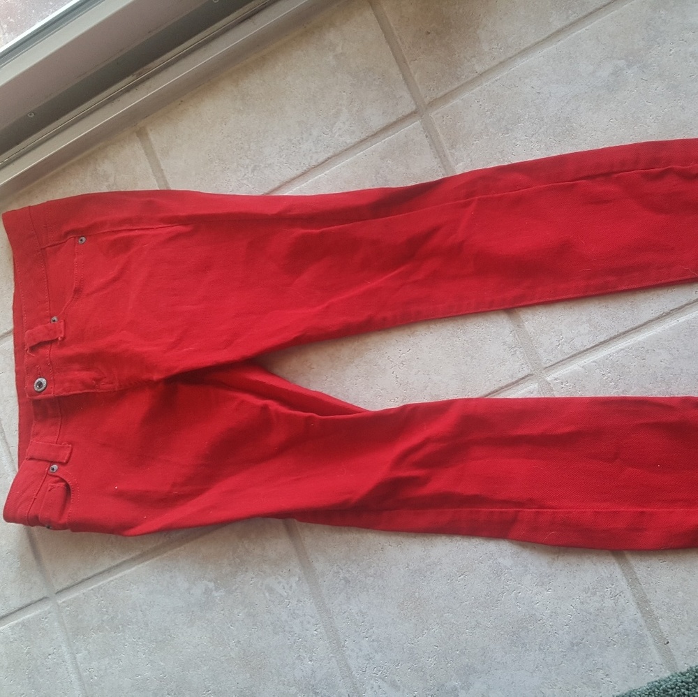 Red Skinny Jeans