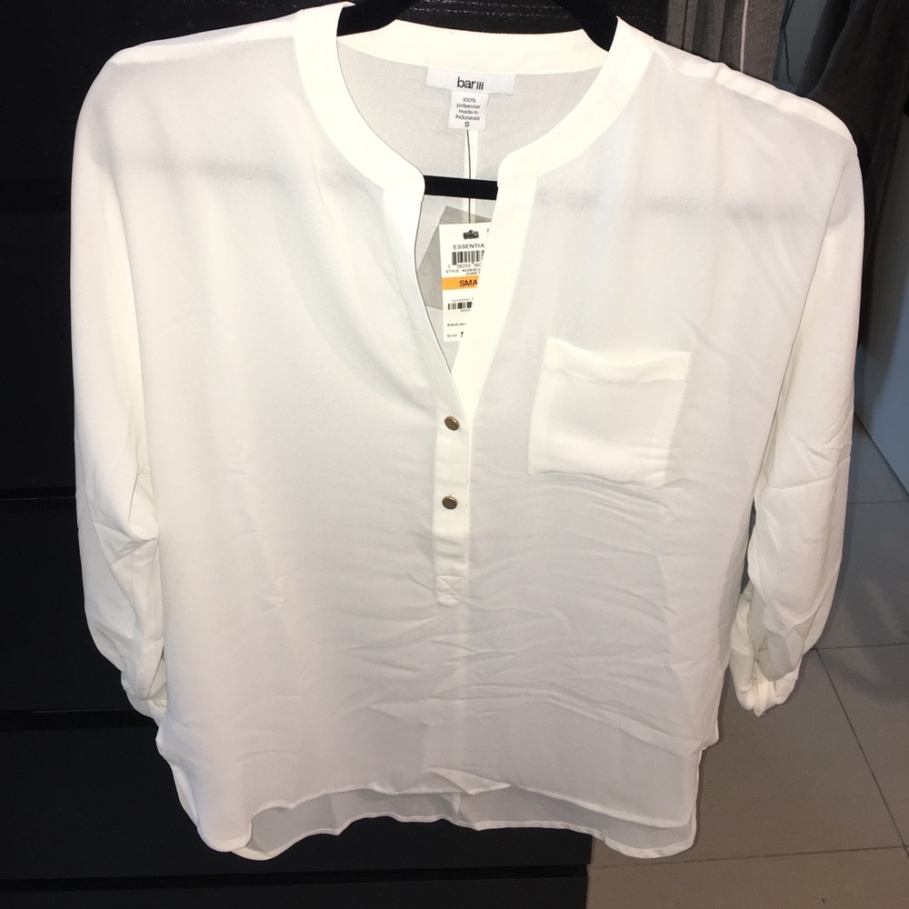 Bar III white blouse
