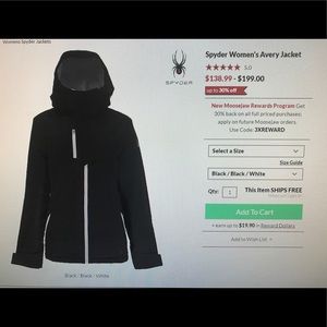 NWT Women's Spyder Coat