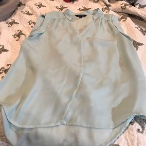 Light blue sheer top