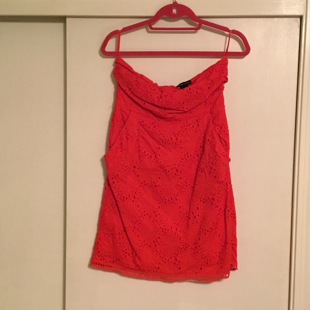 Cute strapless cotton lace dress