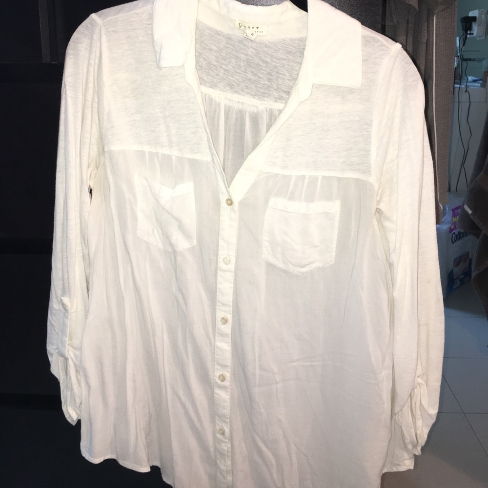 Soft joie white blouse