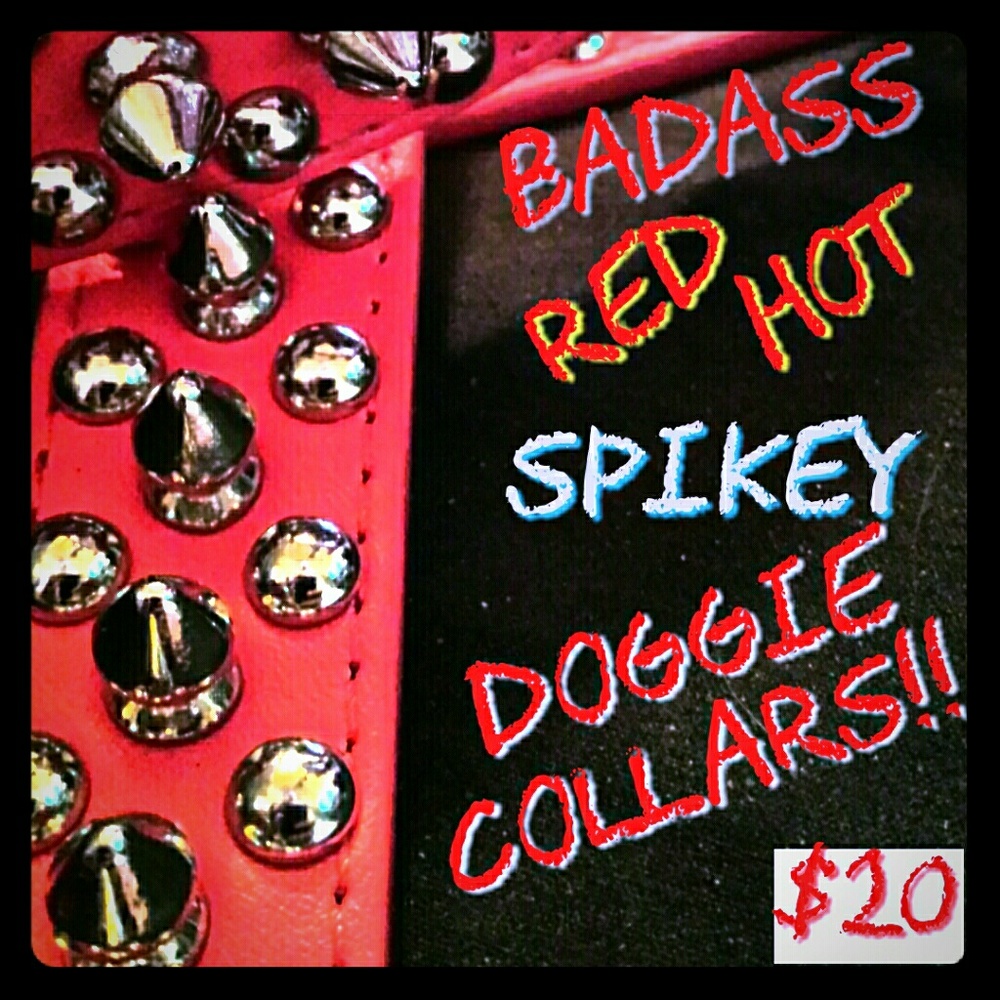 🐶🐕BRAND NEW! - SPIKED DOG COLLAR 16.5" Long🐕🐶