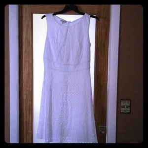 White eyelet dress