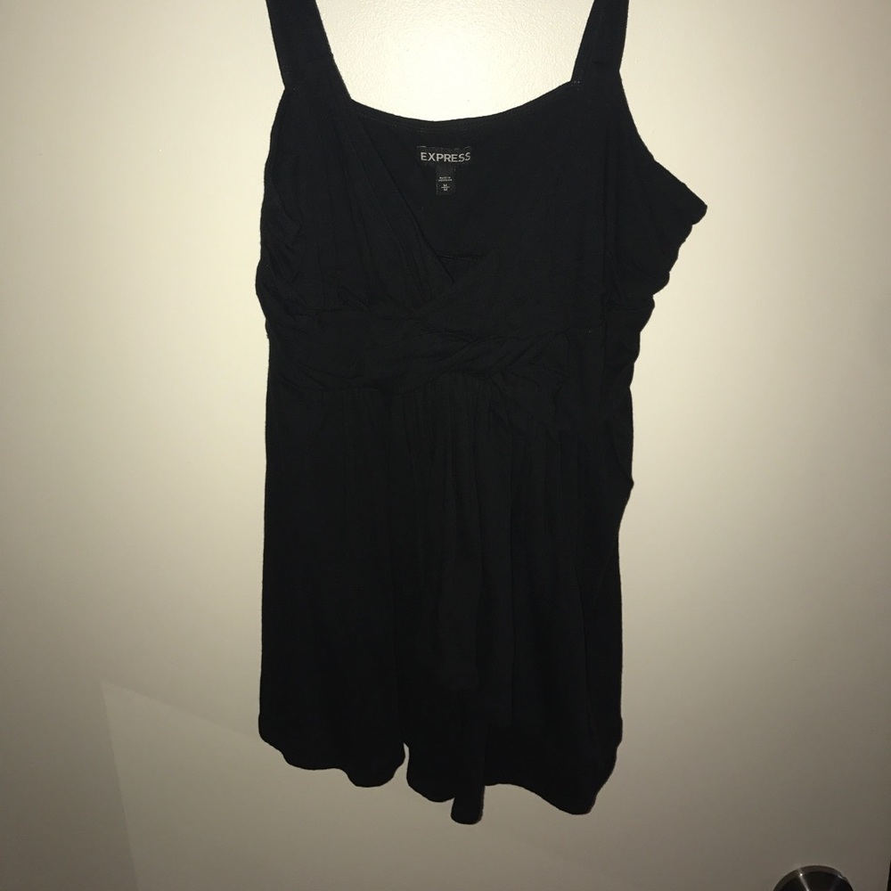 Black tank top