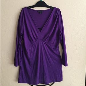 Banana Republic purple long sleeved tunic