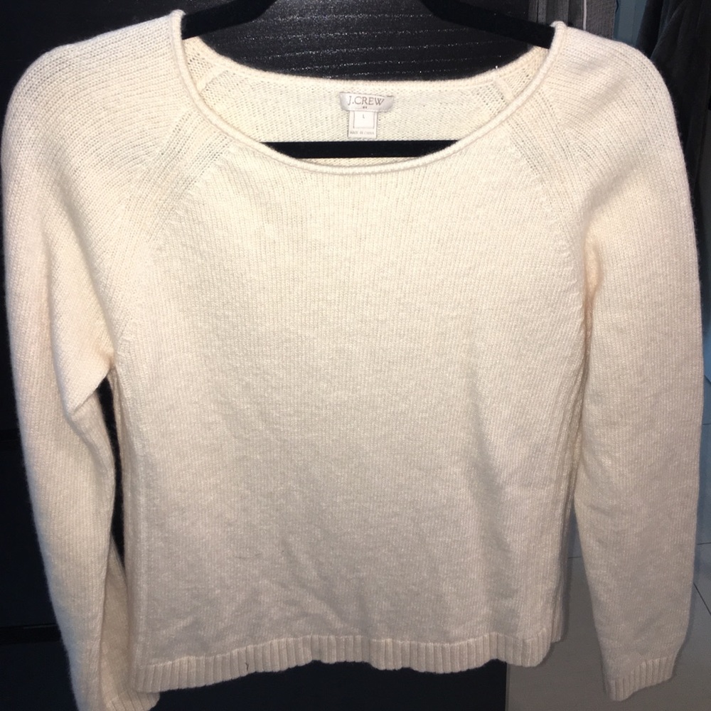 J crew cream sweater
