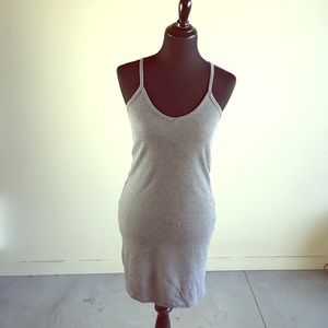 Gray Fitted Dress