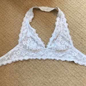 Free People lace halter bra