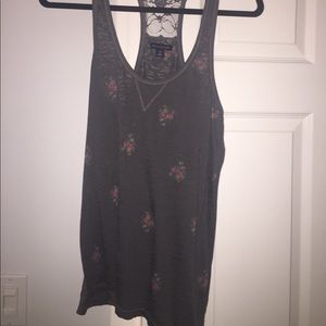 Floral razorback tanktop