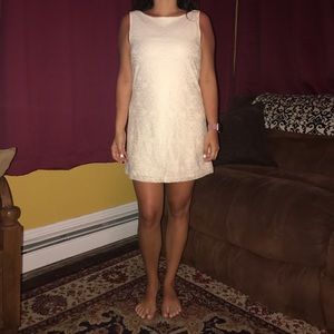 Lace off white dress