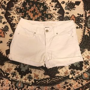 American Eagle White Jean Shorts