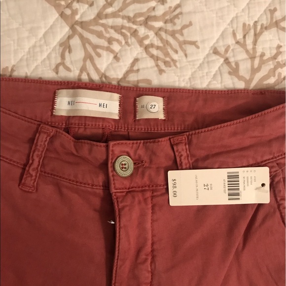 SOLD **NEW* Anthropology size 27 skinny jean Pink/rose - Picture 3 of 3