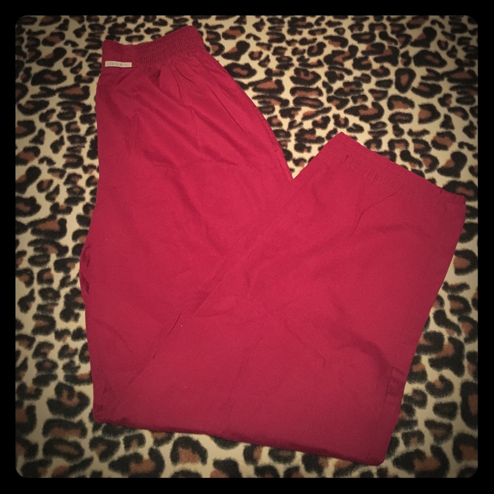 Maroon Scrub Pants