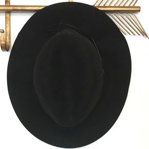 Perfect Boho Black Felt Fedora Hat