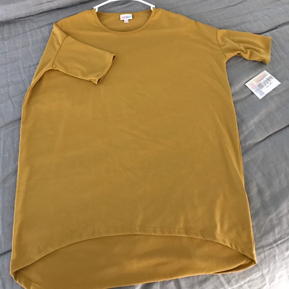 XXS LuLaRoe Mustard Irma NWT