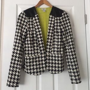 Houndstooth Blazer Jacket