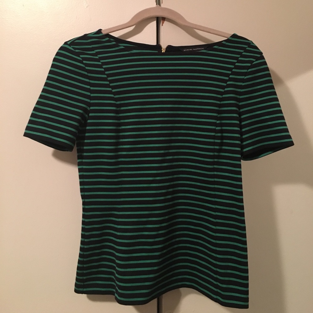 Banana Republic Striped Shirt Stretchy 2P